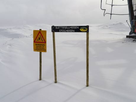 vallée de Valdres: indications de directions sur les domaines skiables – Indications de directions Raudalen