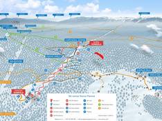 Plan des pistes Ravna Planina
