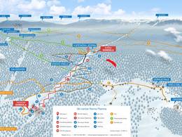 Plan des pistes Ravna Planina