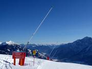 Enneigement par canons à neige au Zettersfeld