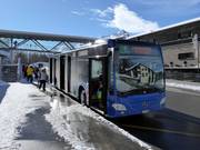 Skibus à la station inférieure de Surlej