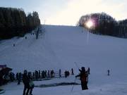 Vue sur la piste 1 au téléski 3