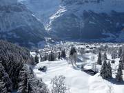 Vue sur la station de Grindelwald