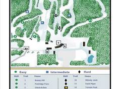 Plan des pistes Ben Eoin