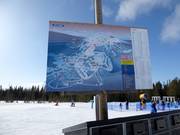 Plan des pistes dans le domaine skiable Idre Fjäll