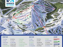 Plan des pistes Donner Ski Ranch