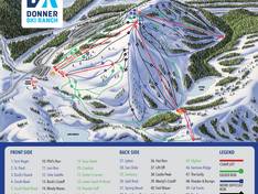 Plan des pistes Donner Ski Ranch