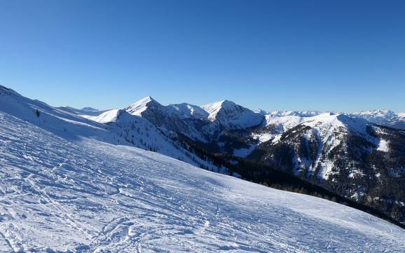 Domaines skiables pour skieurs confirmés et freeriders Alpes de la Gailtal – Skieurs confirmés, freeriders Goldeck – Spittal an der Drau