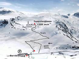 Plan des pistes Stryn Sommerski – Tystigbreen