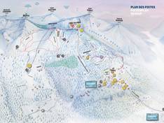 Plan des pistes Vercorin