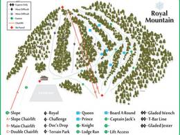 Plan des pistes Royal Mountain