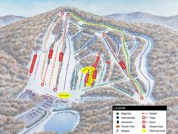 Plan des pistes Bear Creek Mountain Resort