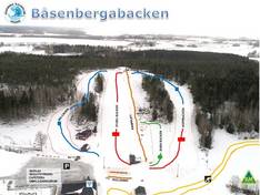 Plan des pistes Båsenbergabacken
