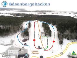 Plan des pistes Båsenbergabacken
