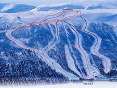 Plan des pistes Hallingskarvet