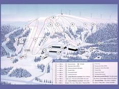Plan des pistes Olos