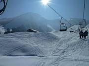 Le terrain ouvert s’y prête parfaitement.