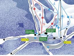 Plan des pistes Haldenköpfle