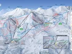 Plan des pistes Orcières Merlette 1850