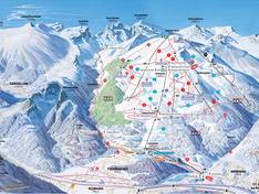 Plan des pistes Golm