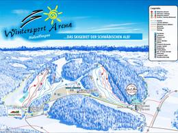 Plan des pistes Holzelfingen (Lichtenstein) – Wintersport Arena