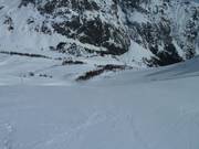 La piste raide Tetras à Montgenèvre