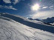 Zone de poudreuse entre Clavadeler Bubble et Jatz Quattro