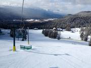 Vue sur le domaine skiable Fairmont Hot Springs
