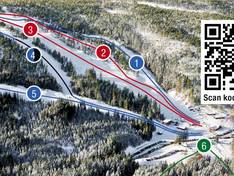 Plan des pistes Kjerringåsen