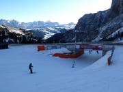 Trajet du col de Gardena vers Alta Badia