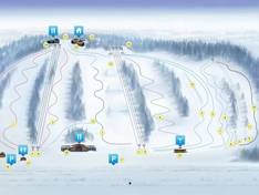 Plan des pistes Zolotaya Dolina