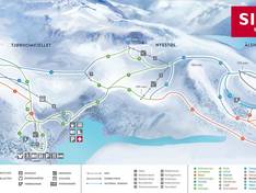 Plan des pistes Tjørhomfjellet/Ålsheia Skisenter – Sirdal