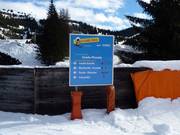 Signalisation dans le domaine skiable Folgaria-Fiorentini
