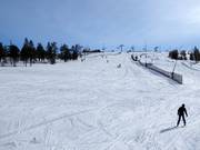 Piste facile et large Familjebacken à Hundfället