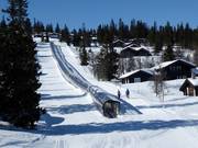 Tapis roulant couvert comme liaison au Høyfjellssenter