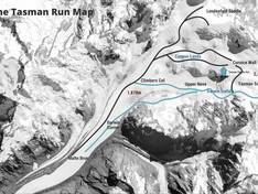 Plan des pistes Tasman Glacier