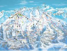 Plan des pistes Anzère