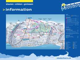 Plan des pistes Niederhorn – Beatenberg