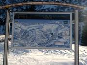 Plan des pistes dans le domaine skiable