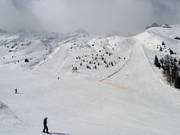 Vue sur les pistes Floria et Crochues