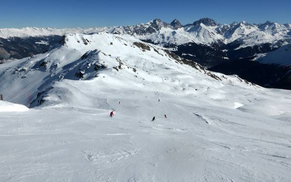 Diversité des pistes Alpes du Platta (Oberhalbsteiner Alpen) – Diversité des pistes Savognin