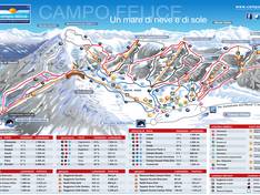 Plan des pistes Campo Felice – Rocca di Cambio