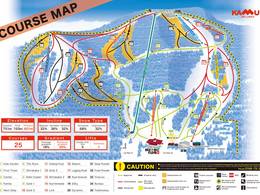 Plan des pistes Kamui Ski Links