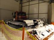 La dameuse fait une pause