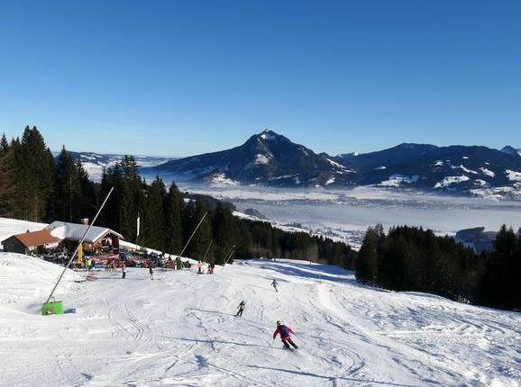Domaine skiable Ofterschwang/Gunzesried avec piste familiale