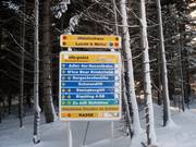 Signalisation dans le domaine skiable