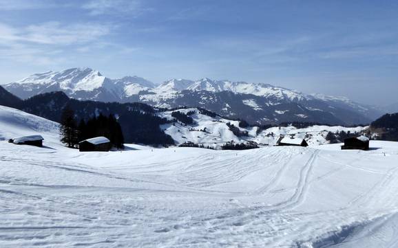 Prättigau: Taille des domaines skiables – Taille Grüsch Danusa