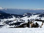 Vue depuis le Costa d'Agra sur le domaine skiable