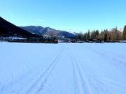 Piste de ski de fond à la station inférieure du Jennerbahn