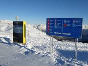 Plan des pistes et signalisation - station supérieure Panoramabahn
